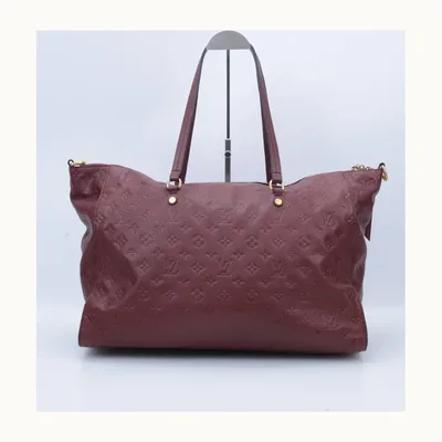 Bolso de Hombro Louis Vuitton Lumineuse Monogram Empreinte Vino