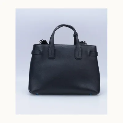 Bolso de Mano Burberry Banner Medium Negro