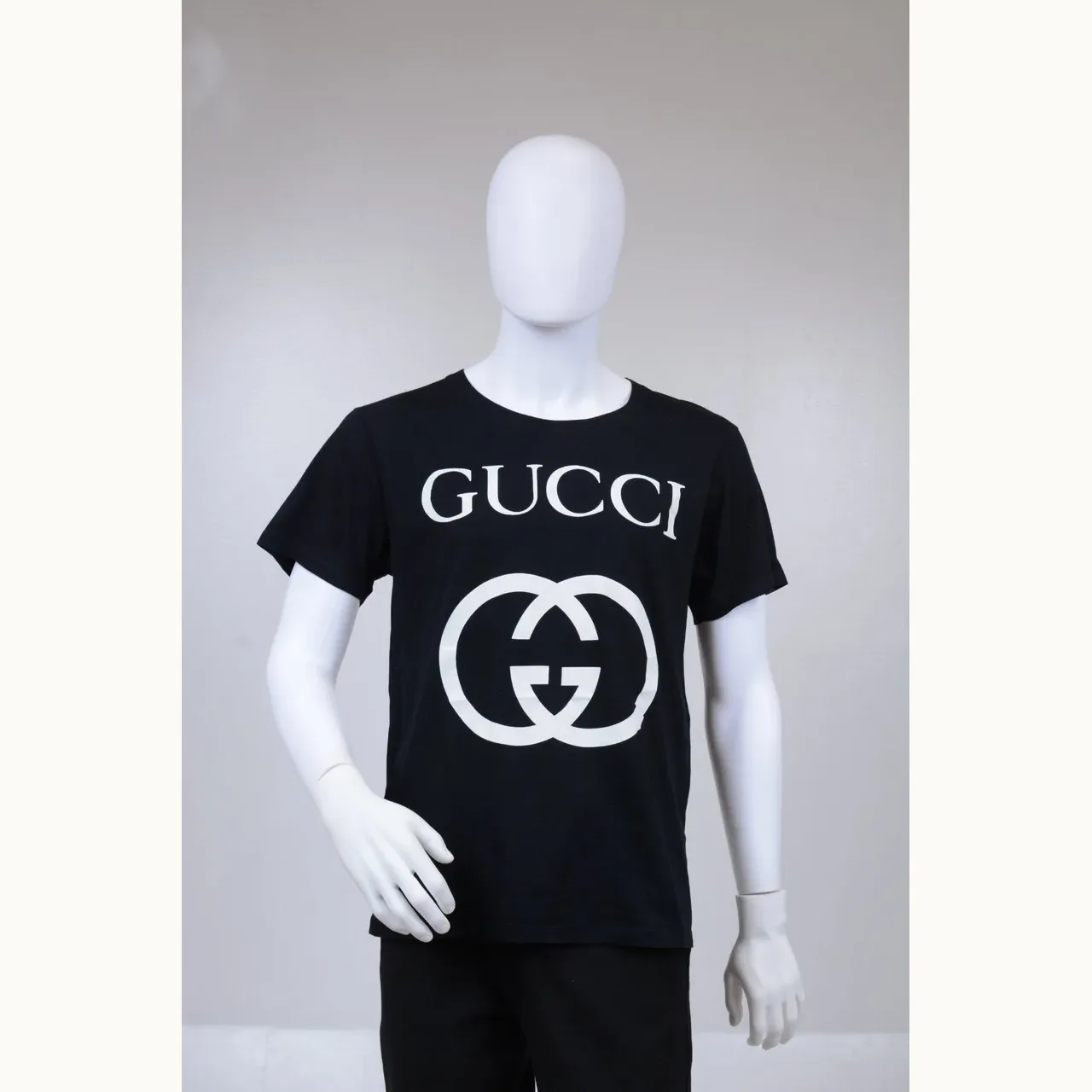 Camisa Gucci Interlocking Negra, Talla S