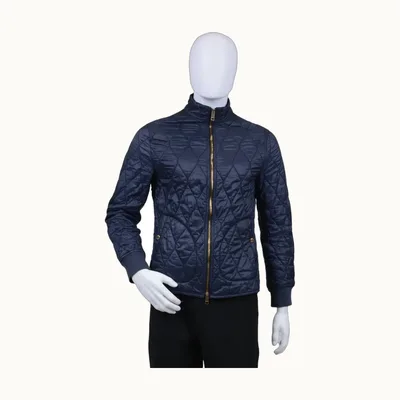 Burberry Quilted Jacket Blue, Size S