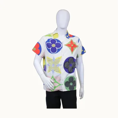 Camisa Louis Vuitton Hawaiian Fw20 Estampado, Talla L