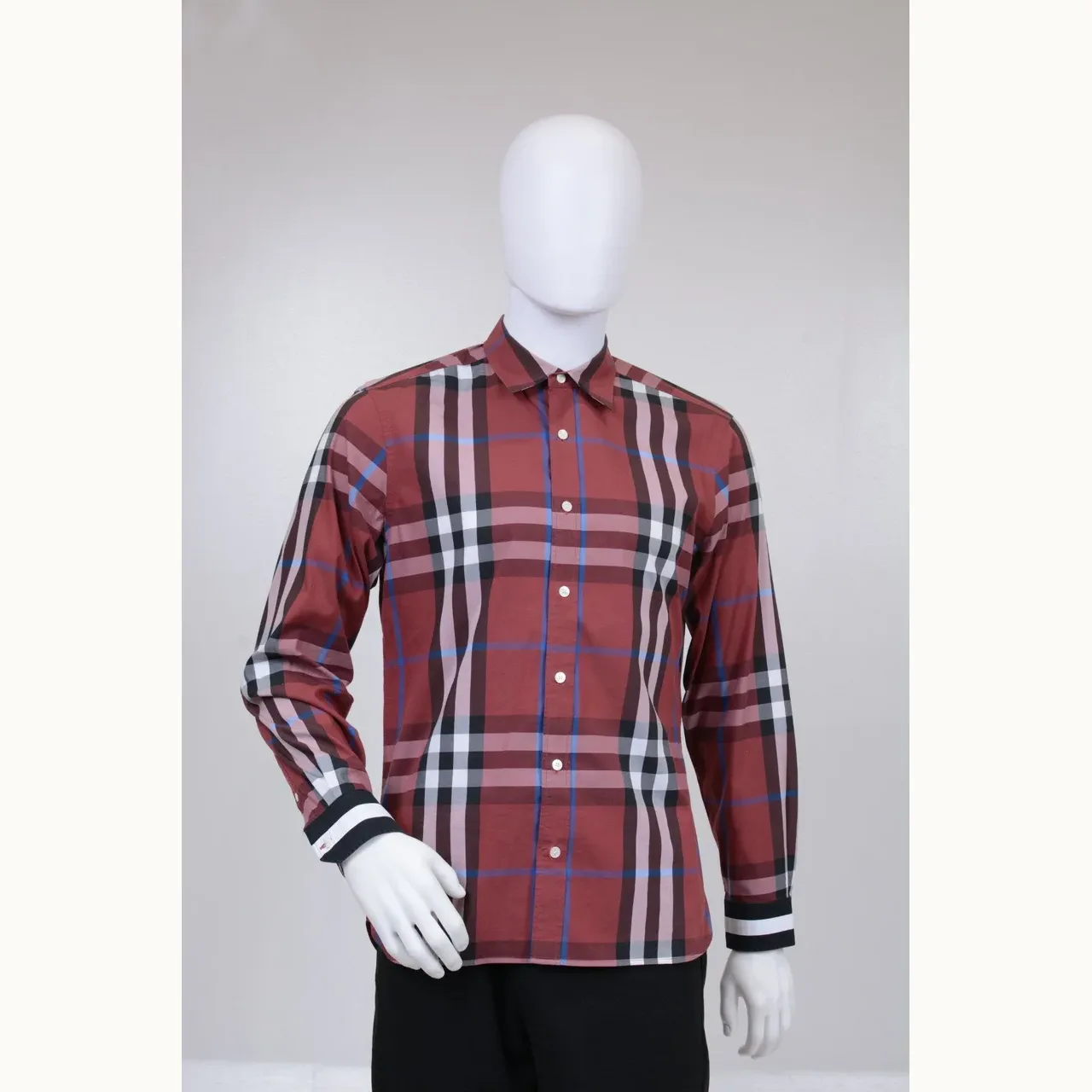 Camisa Burberry Check Roja, Talla L