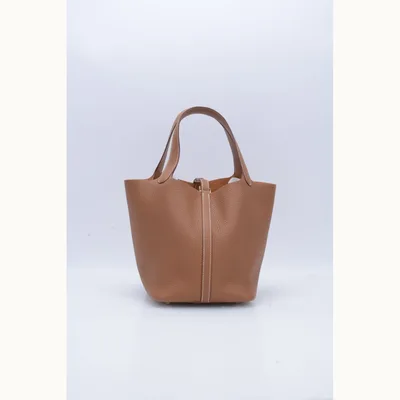 Bolso de Mano Hermès Picotin Camel