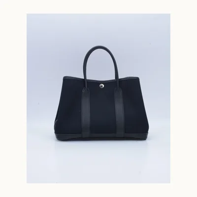 Bolso de Mano Hermès Garden Party 30 TPM Negro