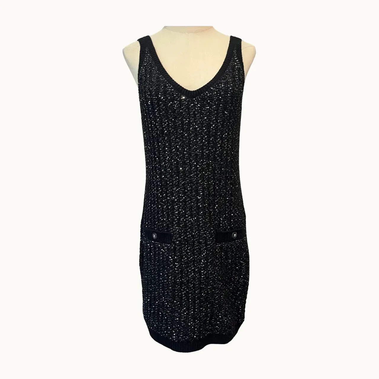 Vestido Chanel, Talla 38 IT, KV-6630