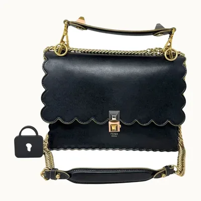 Bolso Fendi Kan I Monster Negro