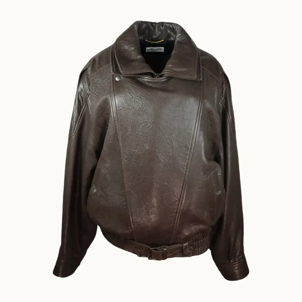 Chaqueta Saint Laurent Biker Café, Talla 36 FR