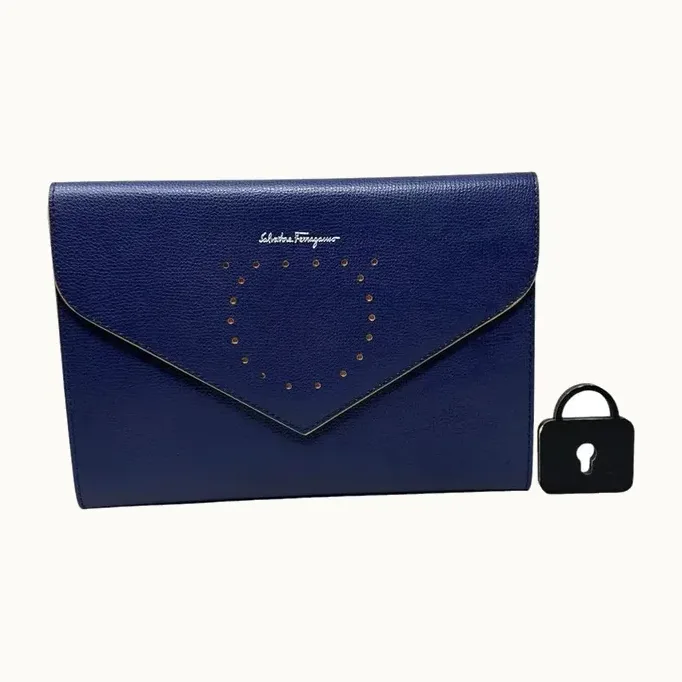 Pouch Salvatore Ferragamo Azul