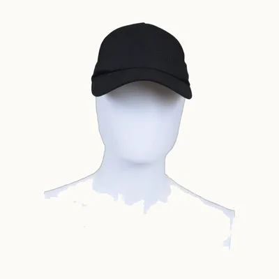Saint Laurent Gabardine Cap Black, Size XS