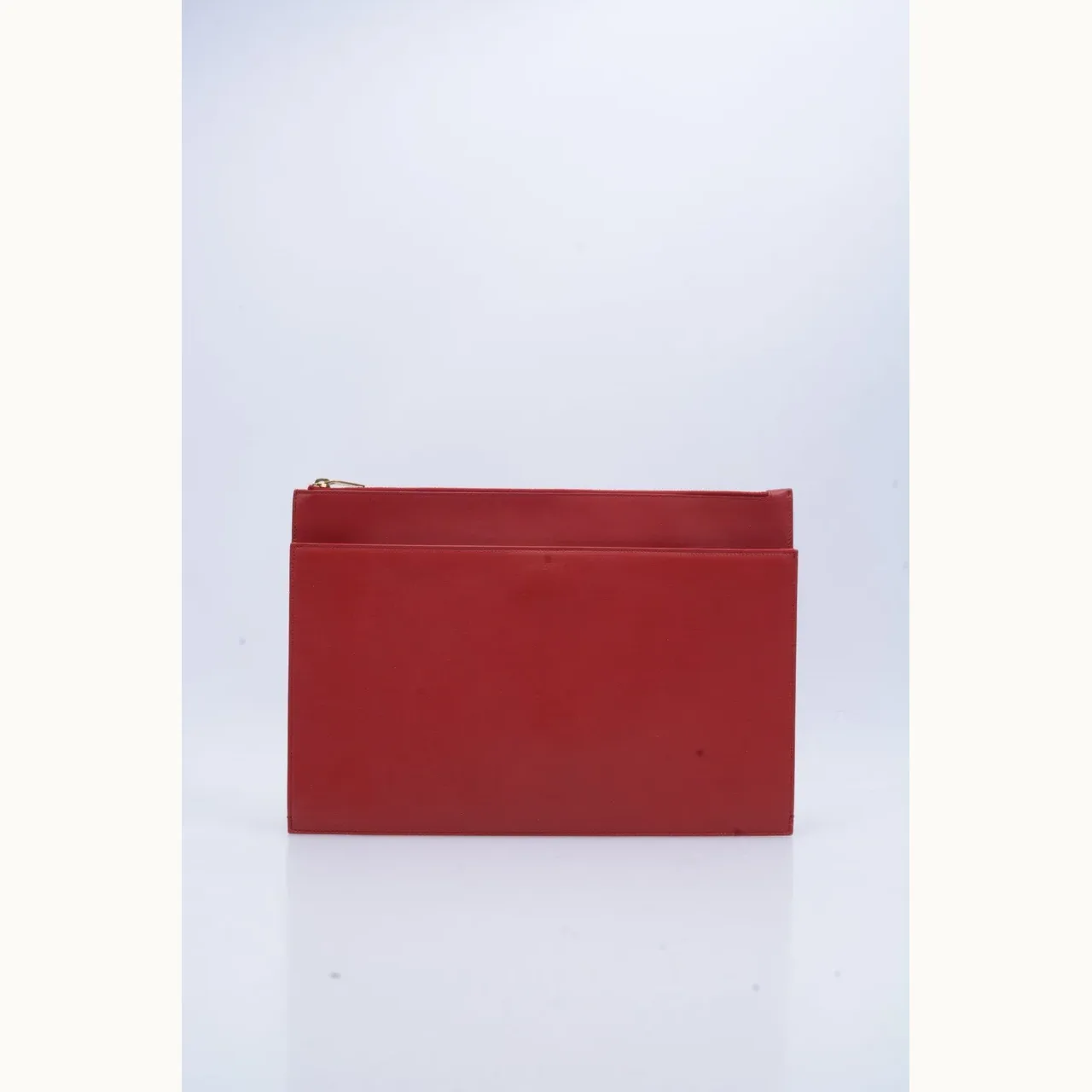Pouch Saint Laurent Clutches Zip Rojo