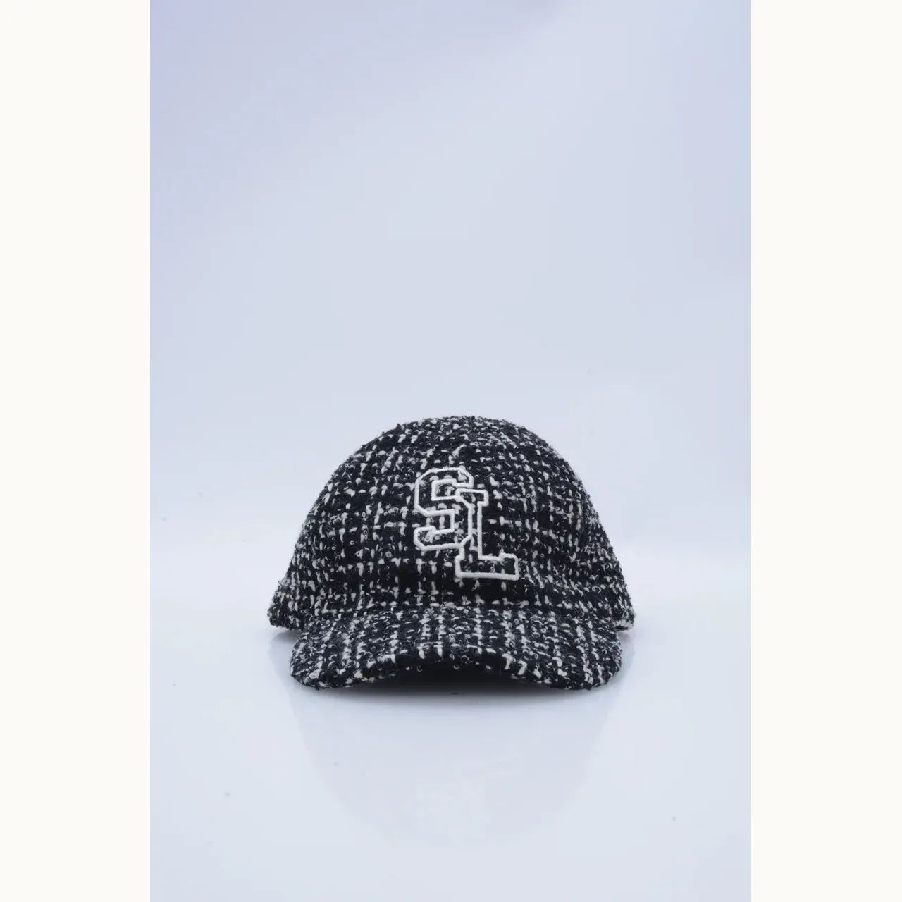 Sombrero Saint Laurent Tweed Sl Negro, Talla S