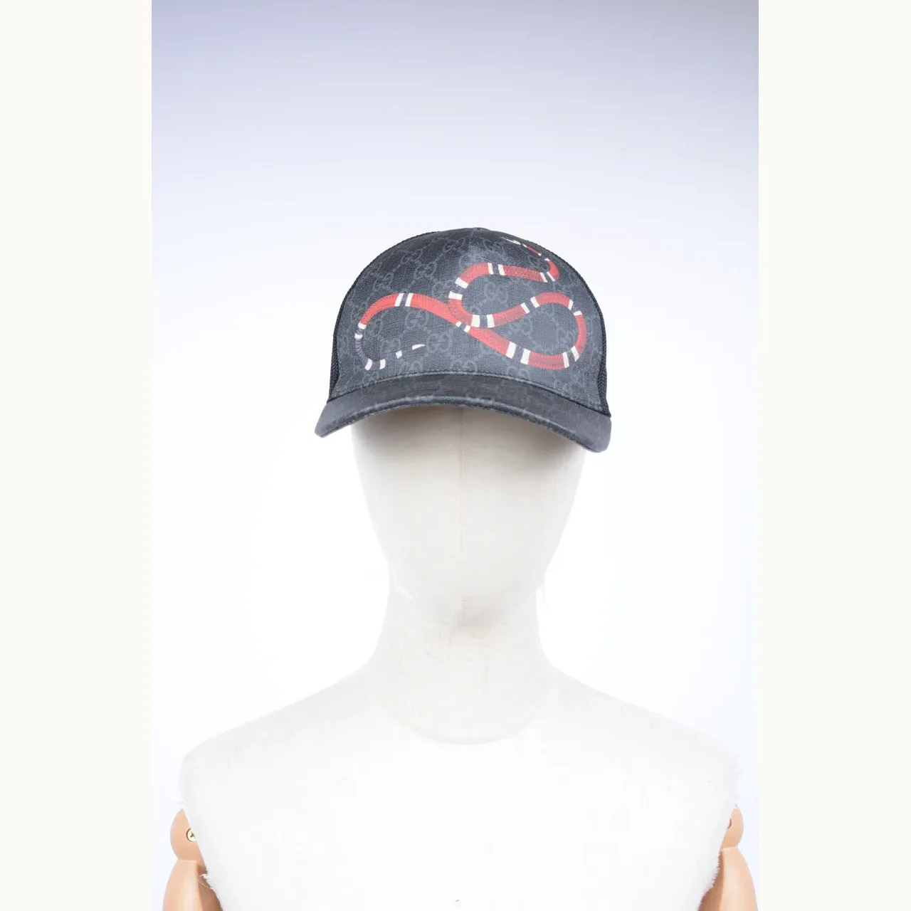 Sombrero Gucci Kingsnake GG Gris, Talla M