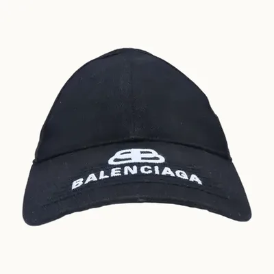 Balenciaga Baseball Cap Black, Size L