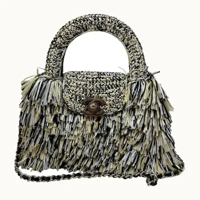 Bolso Chanel Raffia And Straw Fringe