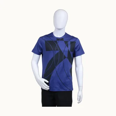Salvatore Ferragamo T Shirt Ferragamo Print Azul Talla S