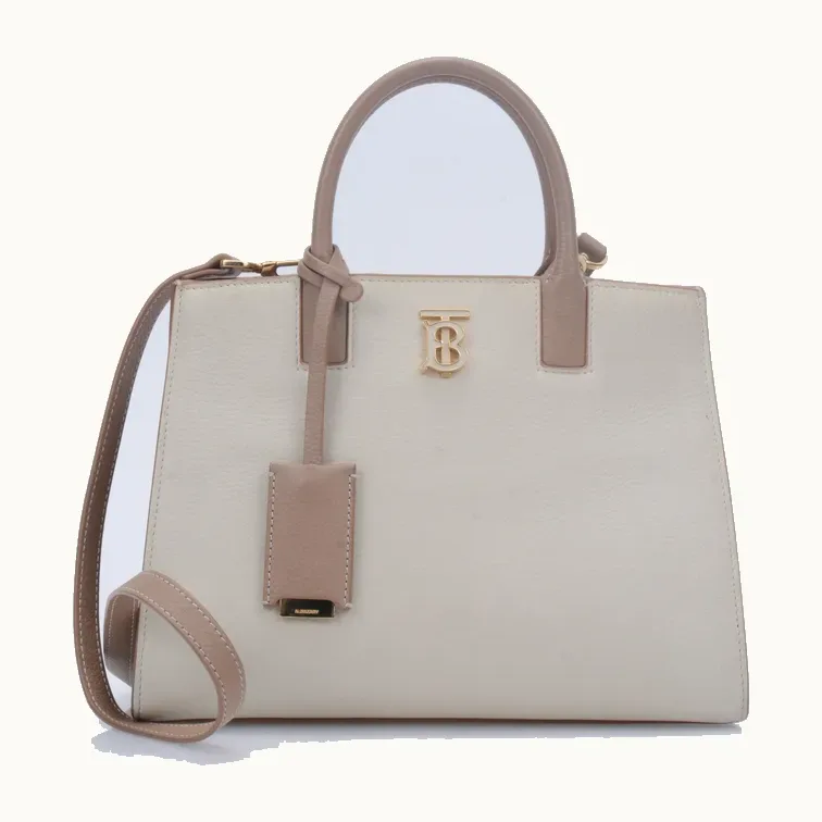 De mano Burberry Frances Mini Beige