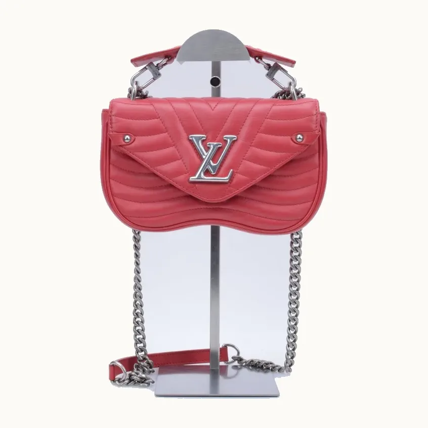 Crossbody Louis Vuitton New Wave PM Chain Rojo
