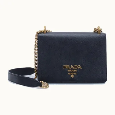 Crossbody Prada Saffiano Chain Negro