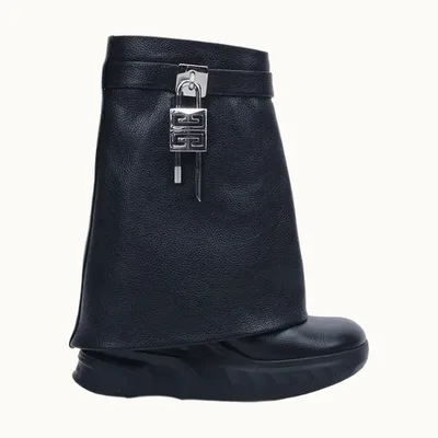 Botas Givenchy Shark Lock Biker Negro Talla 36 / 3 mx