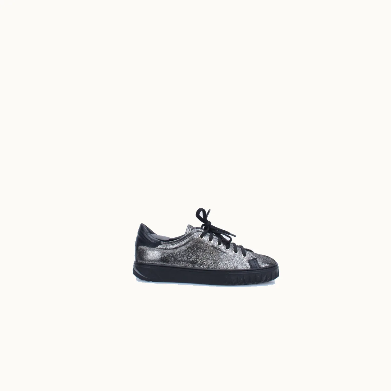 Salvatore Ferragamo Tenis Ferragamo Cube Plateado Talla 37 / 4 mx