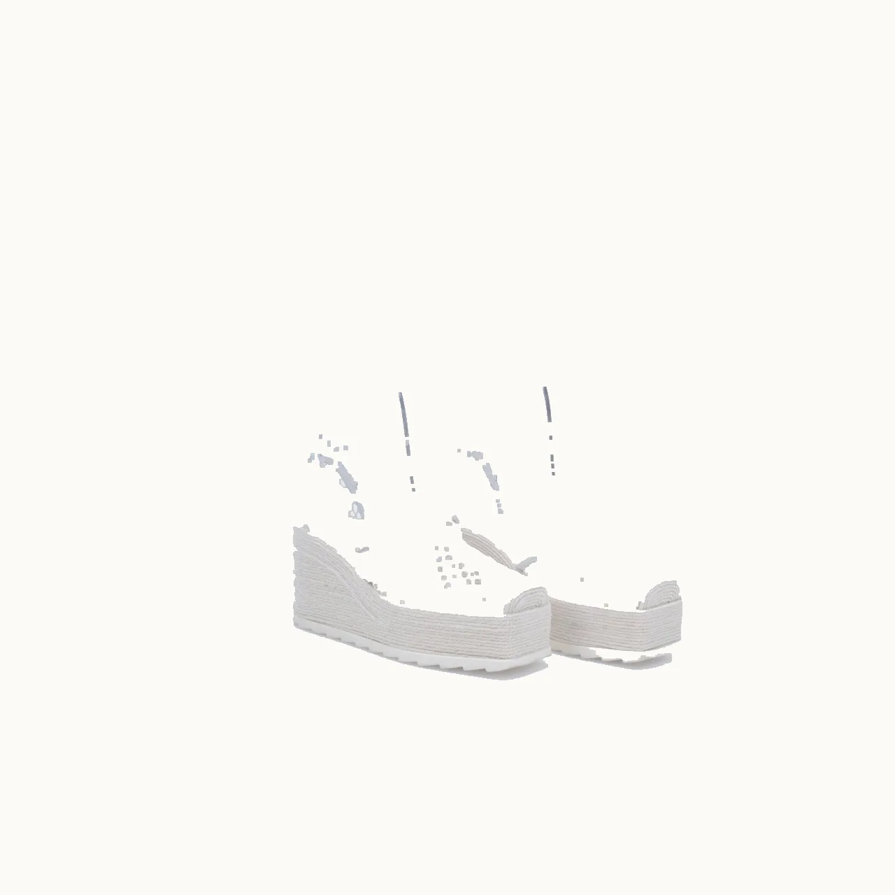 Sandalias de tacón Bottega Veneta Stretch Sporty Web Espadrilles Blanco Talla 37 / 4 mx