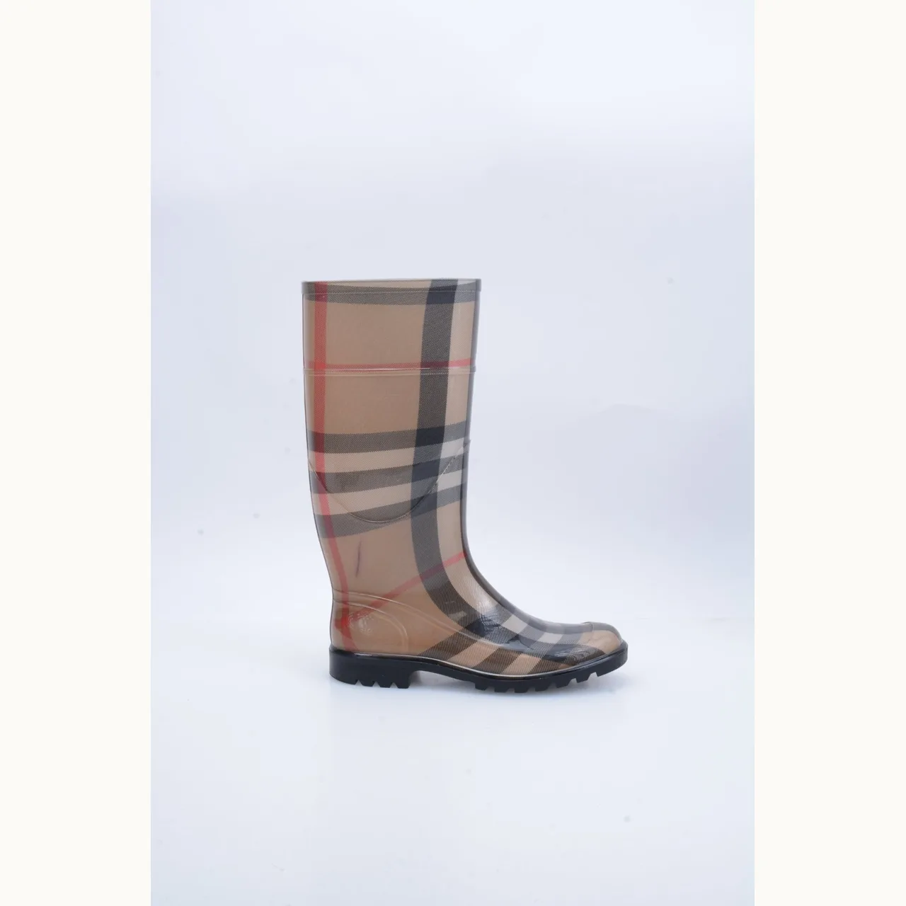 Botas Burberry Rain Boots Check Talla 37 / 4 mx