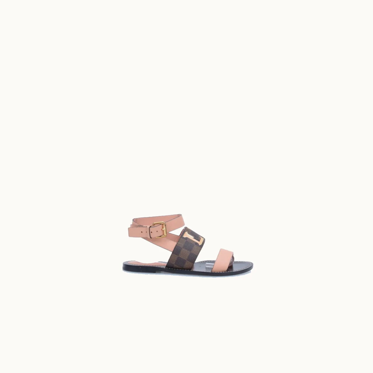 Sandalias flat Louis Vuitton Passenger Damier Ebene Talla 37.5 / 4.5 mx