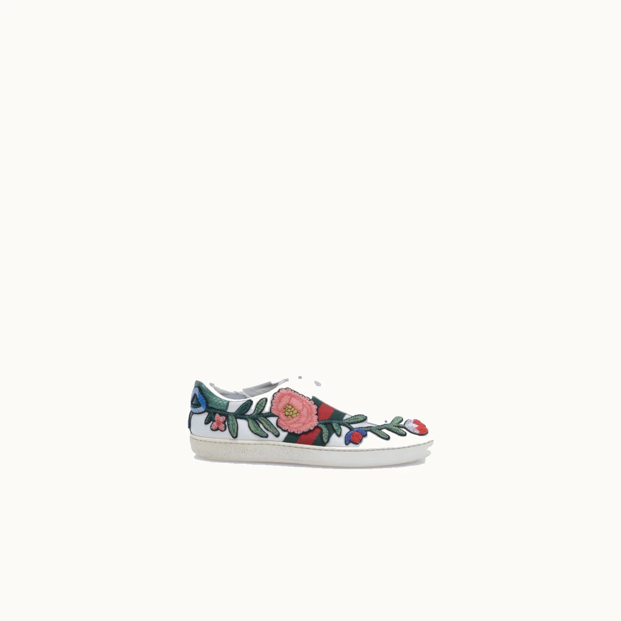 Tenis Gucci Ace Embroidered Blanco Talla 37.5 / 4.5 mx