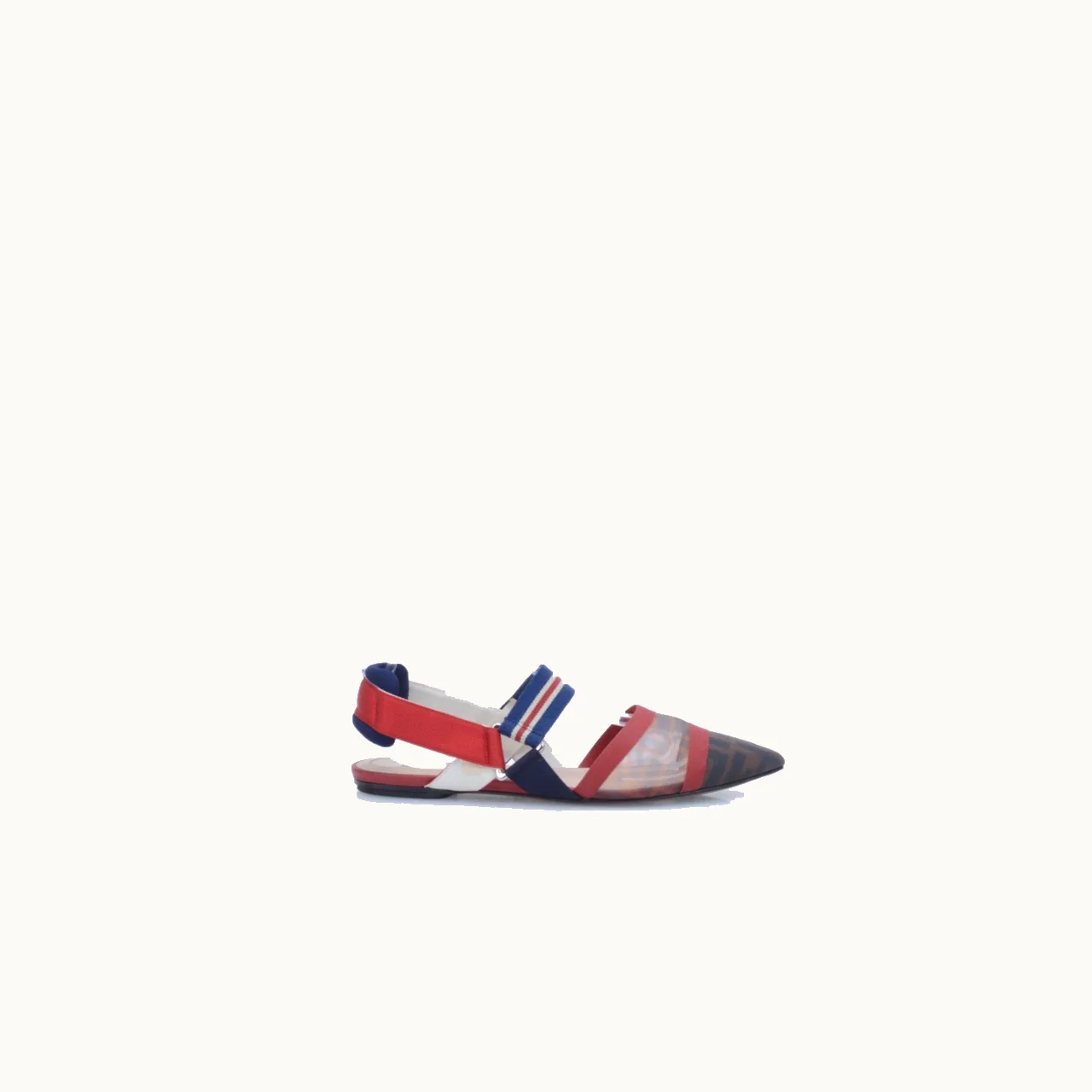 Flats Fendi Colibri Rojo Talla 39 / 6 mx
