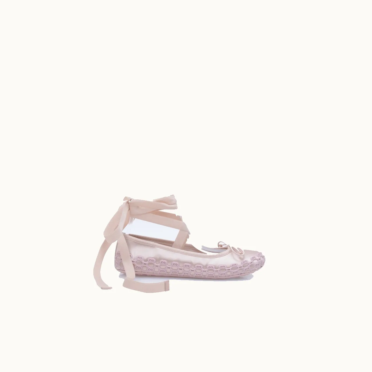 Flats Gucci Cub3D Satin Rosa Talla 39 / 6 mx