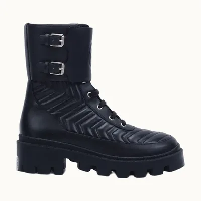 Botas Gucci GG Matelassé Negro Talla 40 / 7 mx