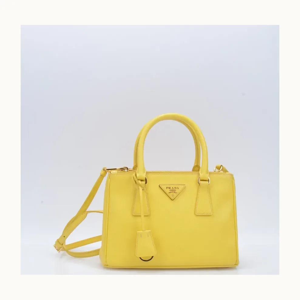 Bolso Crossbody Prada Galleria Small Saffiano Amarillo
