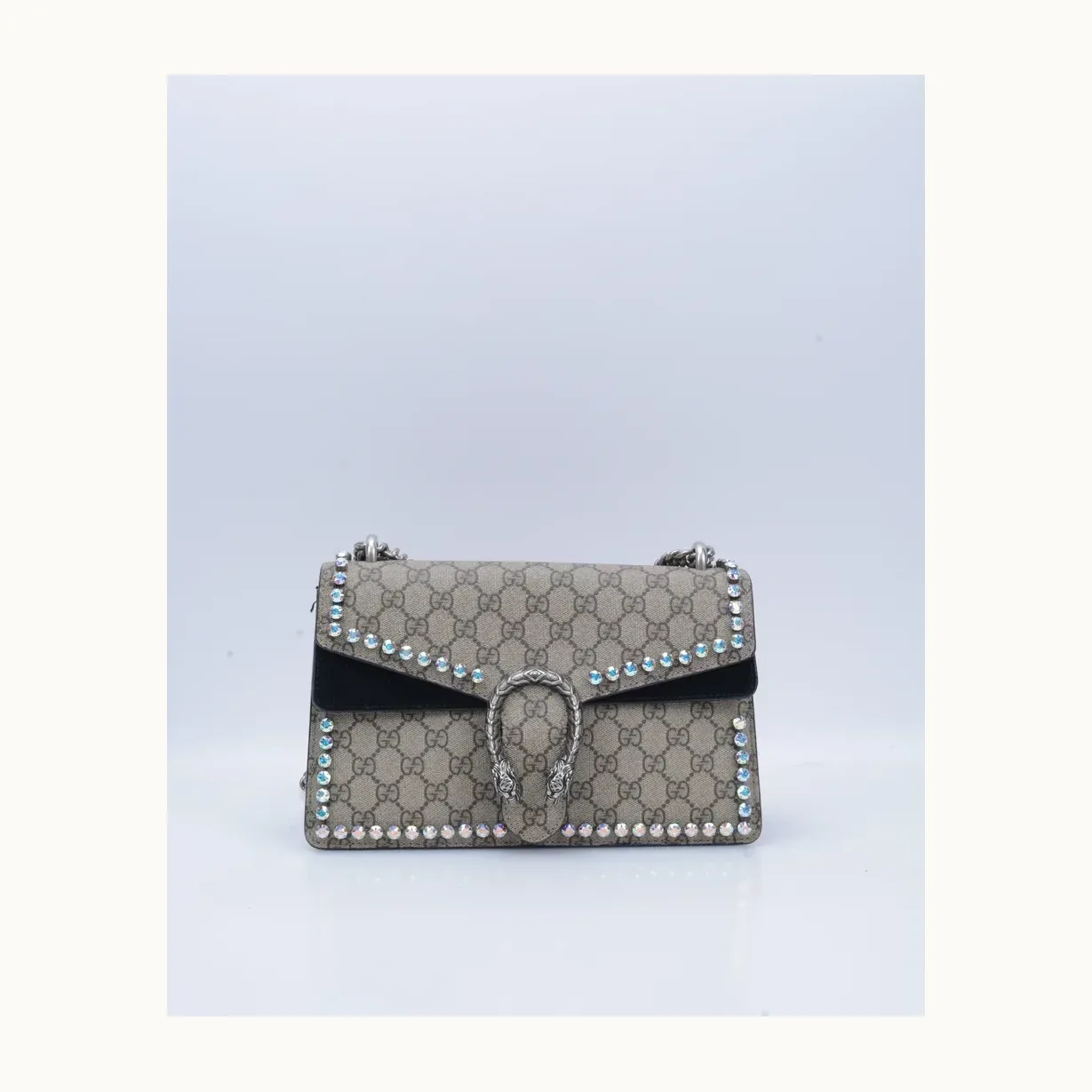 Bolso de Hombro Gucci Dionysus Small Rhinestones GG Supreme