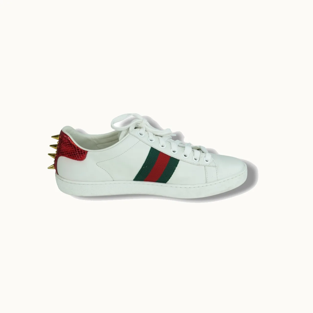 Gucci Ace Pearl Studded Sneakers