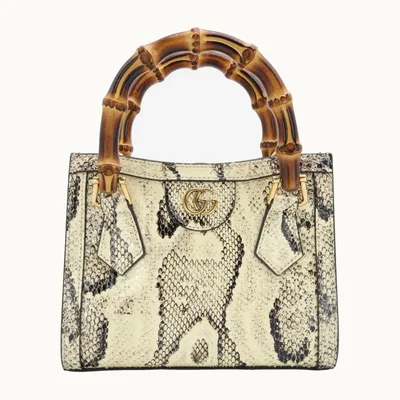 Bolso Gucci Bamboo Diana Mini Python
