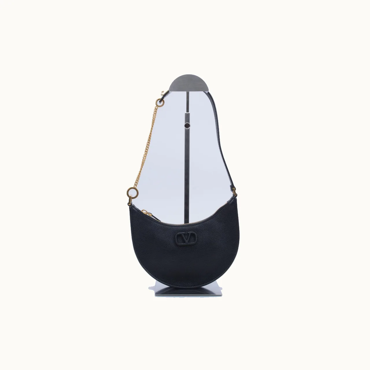De hombro Valentino VLogo Sling Hobo Mini Negro