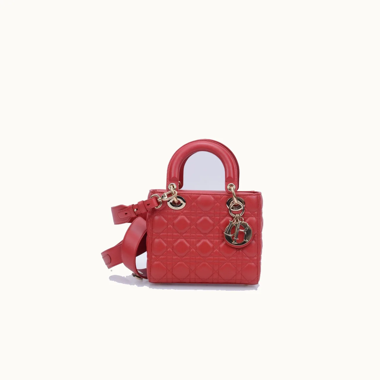 De mano Dior Lady Dior Small My ABCDior Rojo