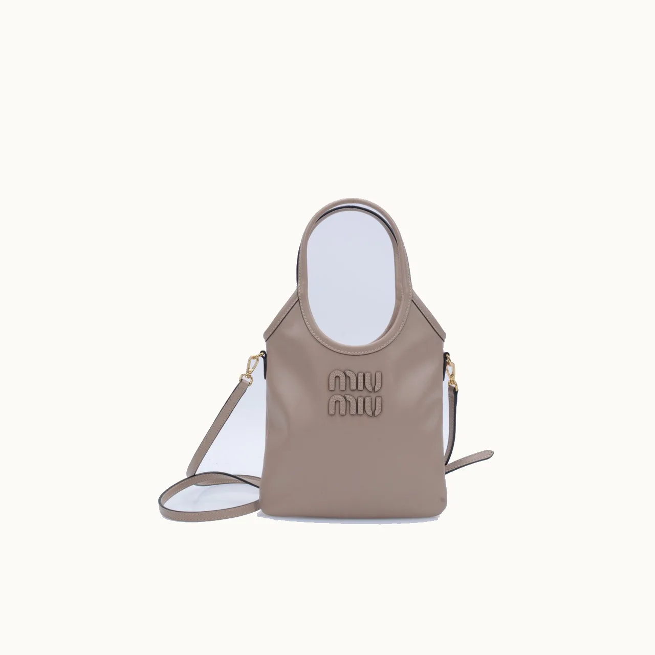 Crossbody Miu Miu Ivy Mini Nude