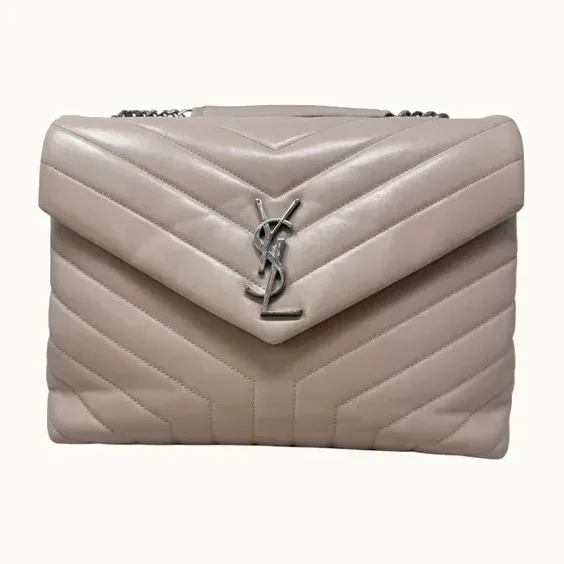 Bolso Saint Laurent Loulou Beige