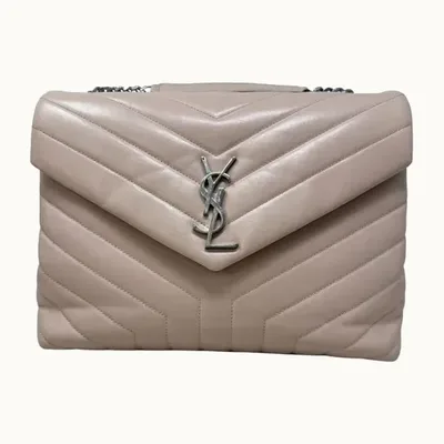 Bolso Saint Laurent Loulou Beige