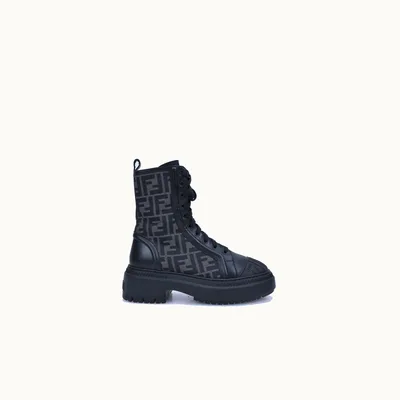 Botas Fendi Domino Biker Negro Talla 39 / 6 mx