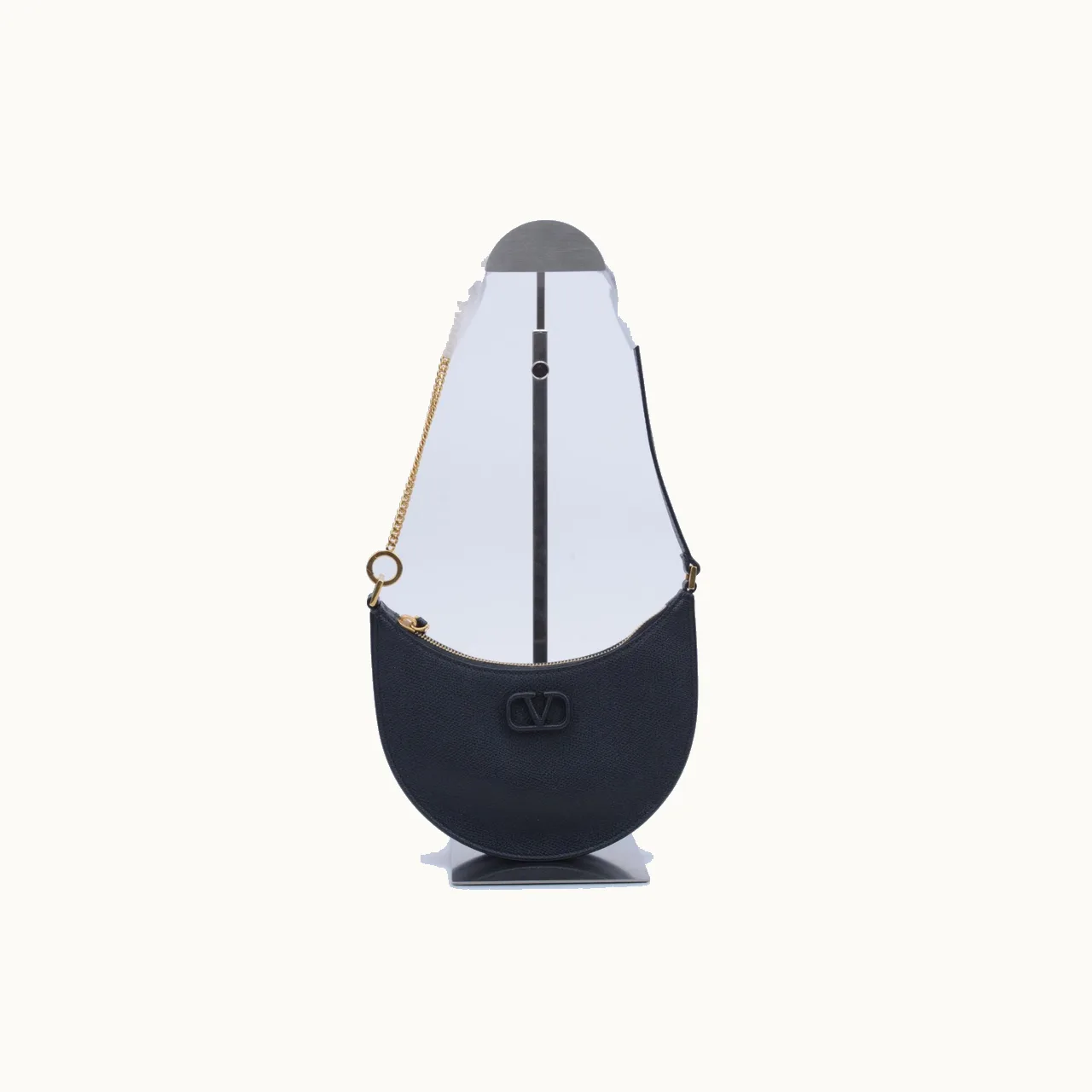 De hombro Valentino VLogo Sling Hobo Mini Negro