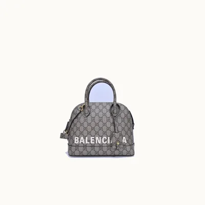 De mano Balenciaga Ville Small x Gucci Hacker Project GG Supreme pequeña