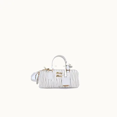 Crossbody Miu Miu Arcadie Regular Matelassé Blanco