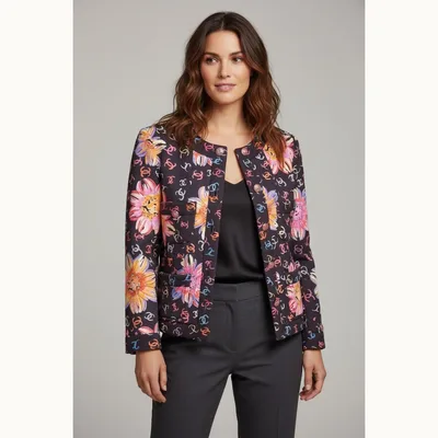 Chanel Floral print jacket T-38