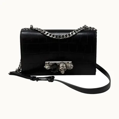 Bolso Satchel Alexander McQueen Jewelled