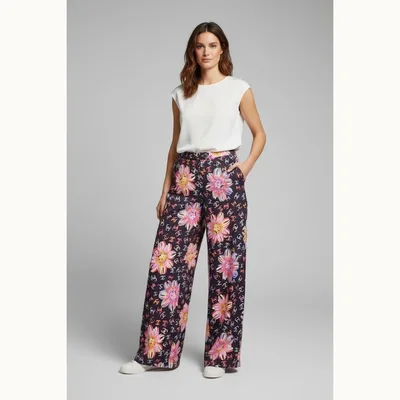 Chanel Wide-Leg Pants T-36