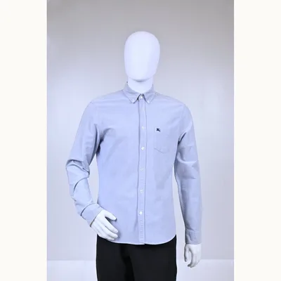 Camisa Burberry Haymarket Azul Talla L