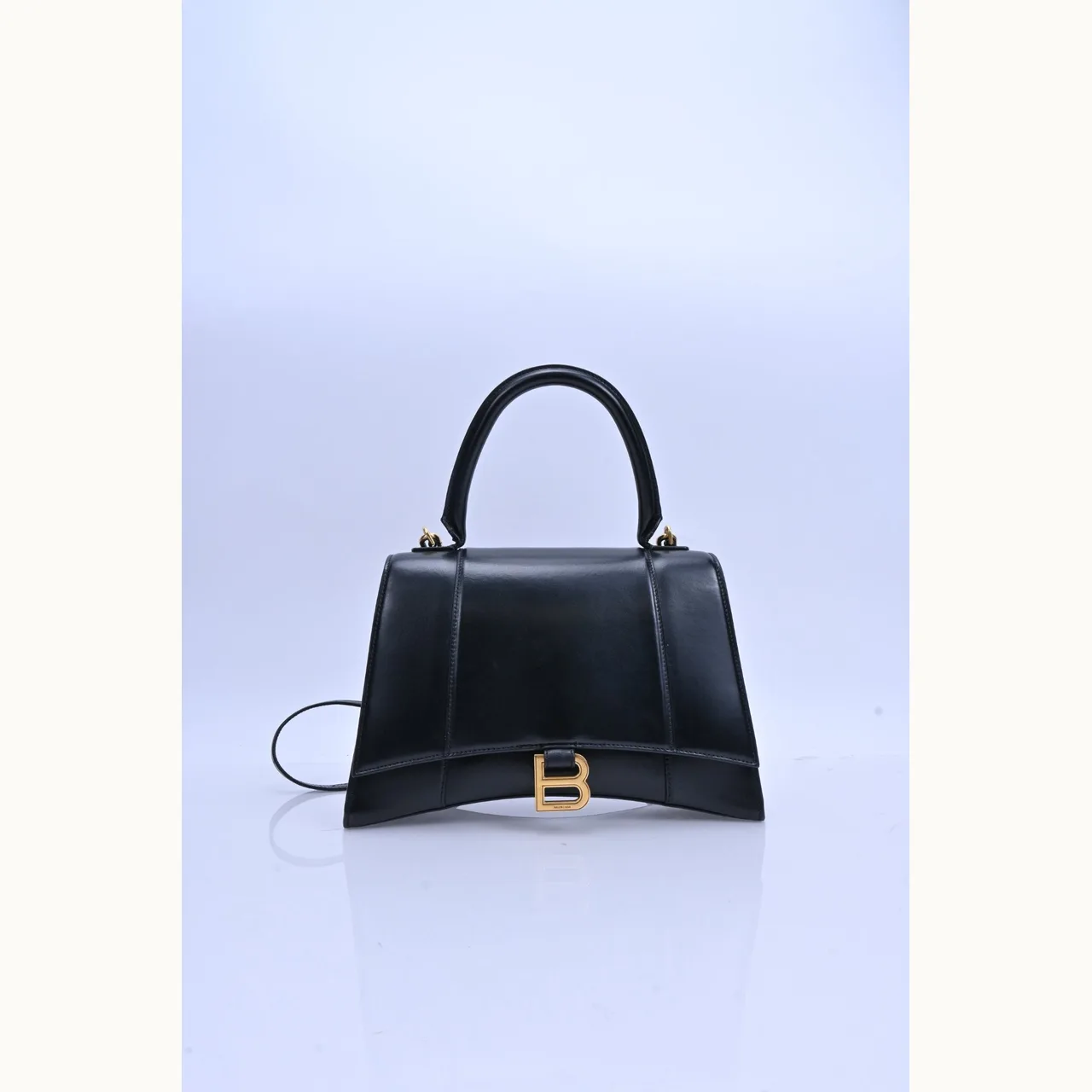 De mano Balenciaga Hourglass Medium Negro