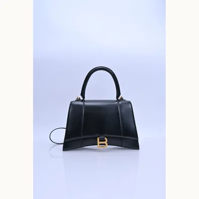 De mano Balenciaga Hourglass Medium Negro